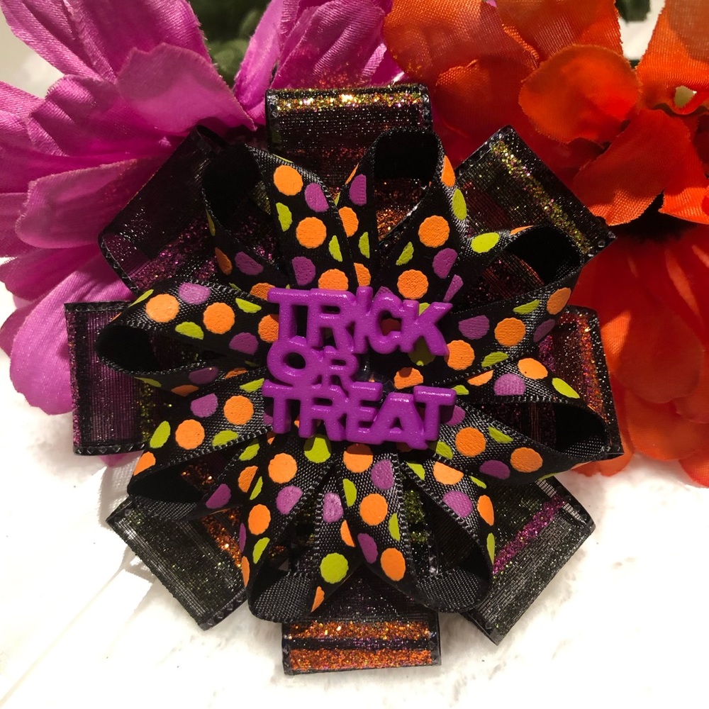 🌸3/$9🌸 Trick or Treat Hairbow